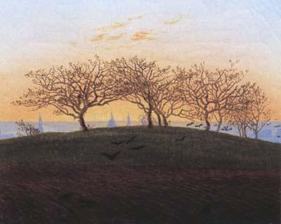 Caspar David Friedrich Hills and Ploughed Fields near Dresden (mk10) Sweden oil painting art